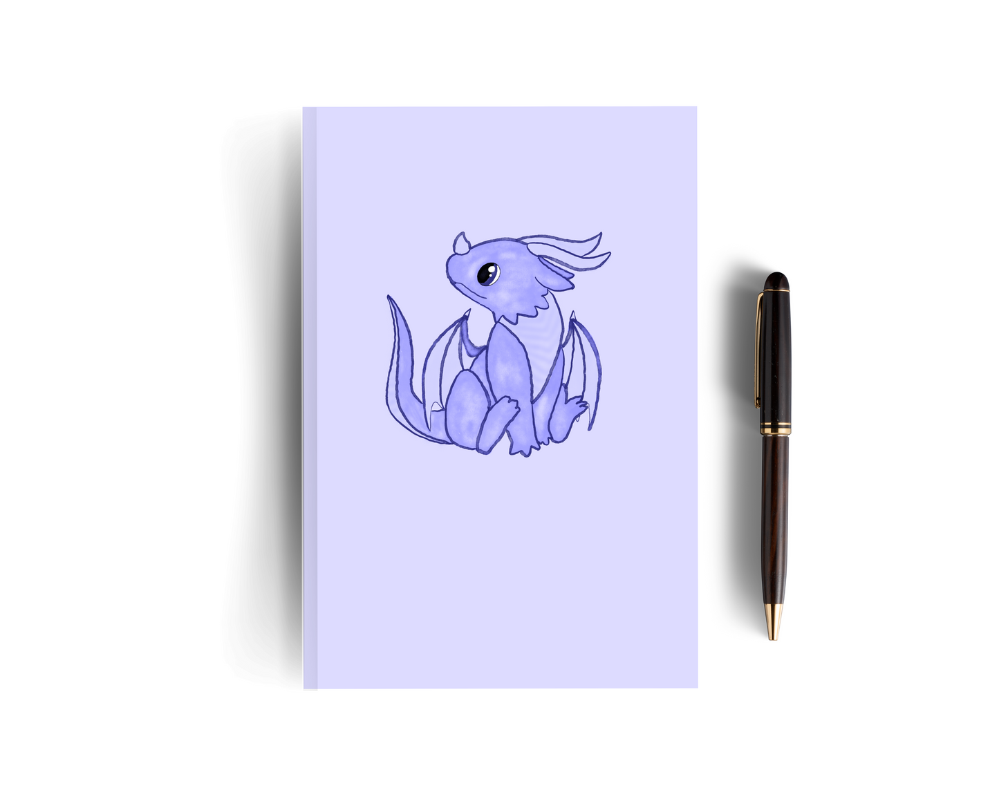 Purple Lined Dragon Notebook - Set of Two