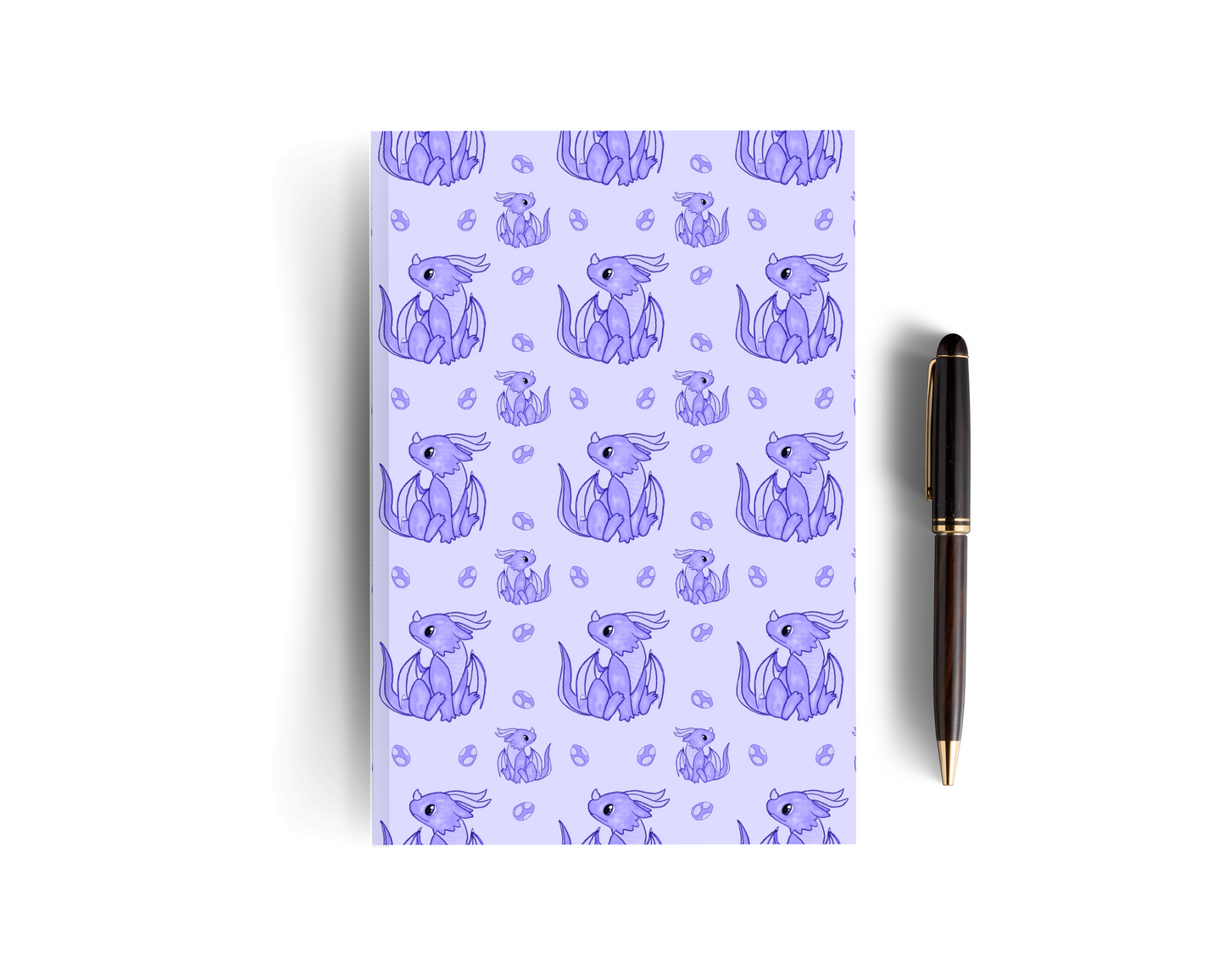 Purple Lined Dragon Notebook - Set of Two