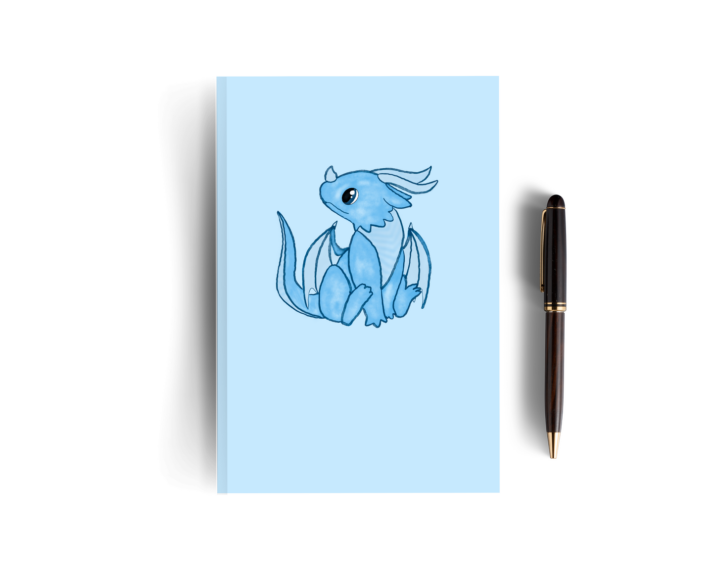 Blue Lined Dragon Notebook - Set of Two