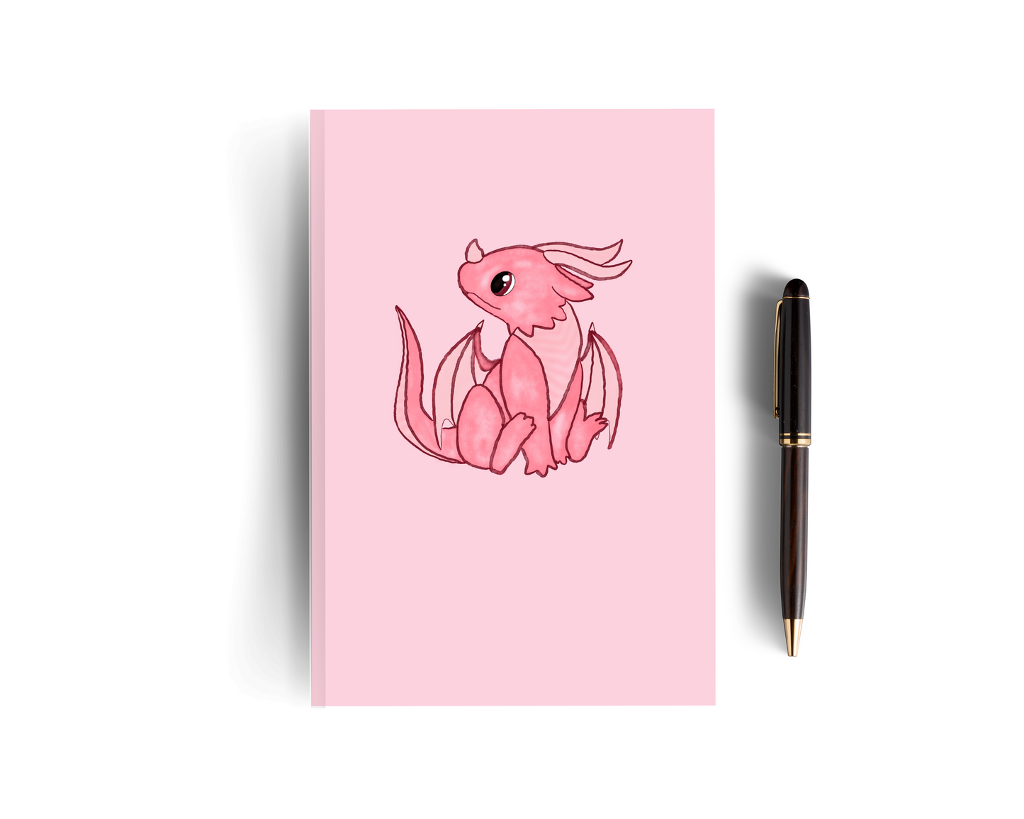 Red Lined Dragon Notebook - Set of Two