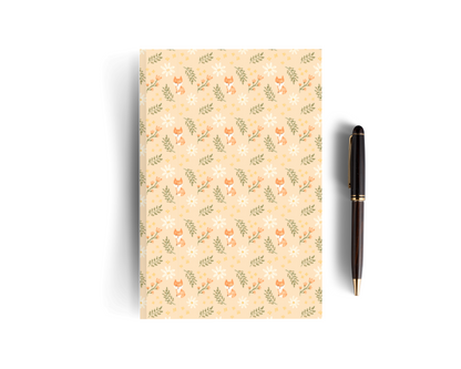 Cream Lined Fox Notebook - Set of Three