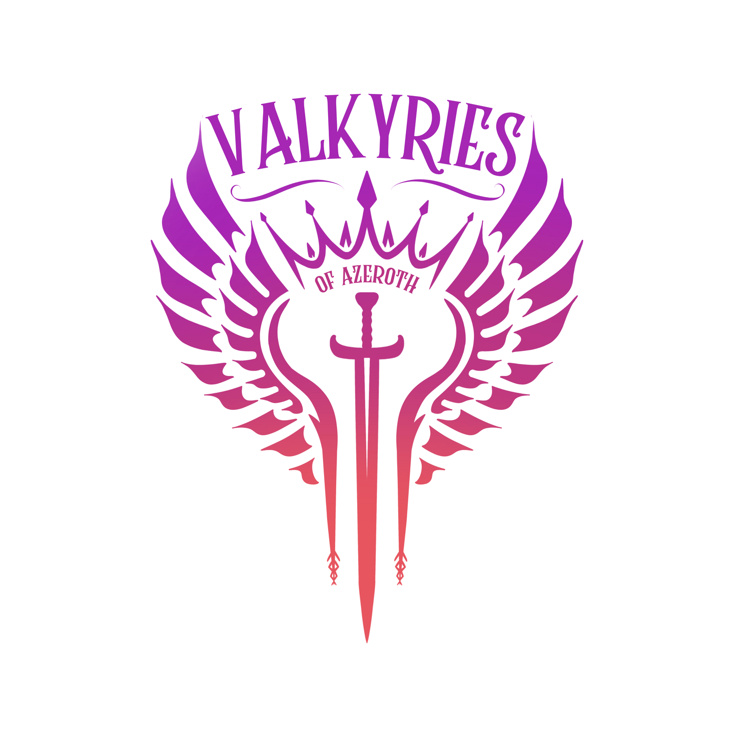 Custom Hand Drawn Logo & Banner Design - Valkyries of Azeroth