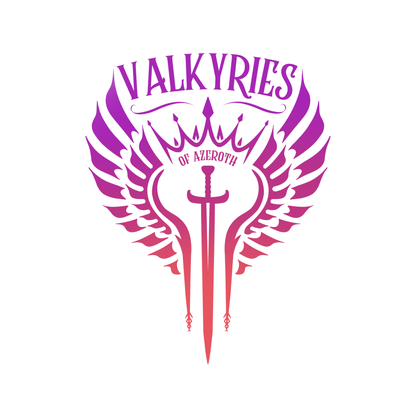 Custom Hand Drawn Logo & Banner Design - Valkyries of Azeroth