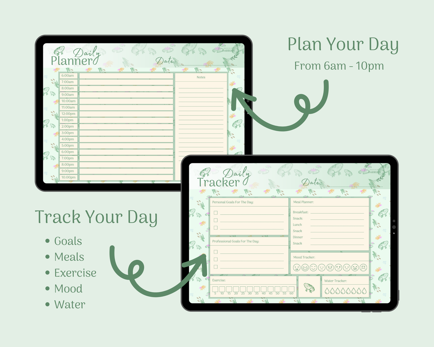 Green Frog Digital Planner