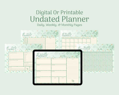 Green Frog Digital Planner