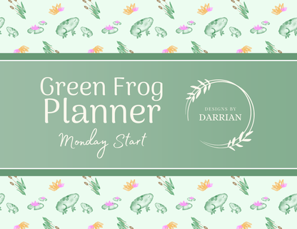 Green Frog Digital Planner