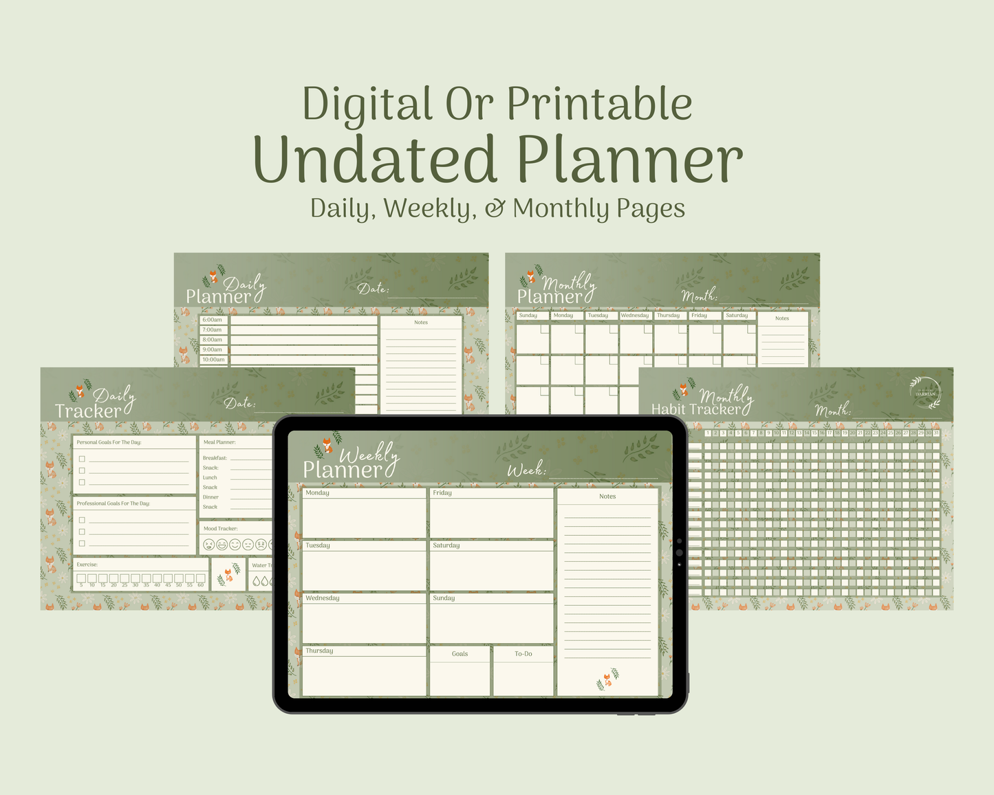 Sage Fox Digital Planner