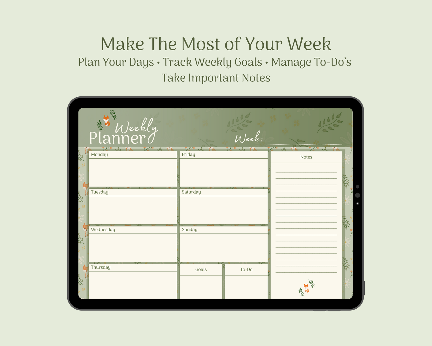 Sage Fox Digital Planner