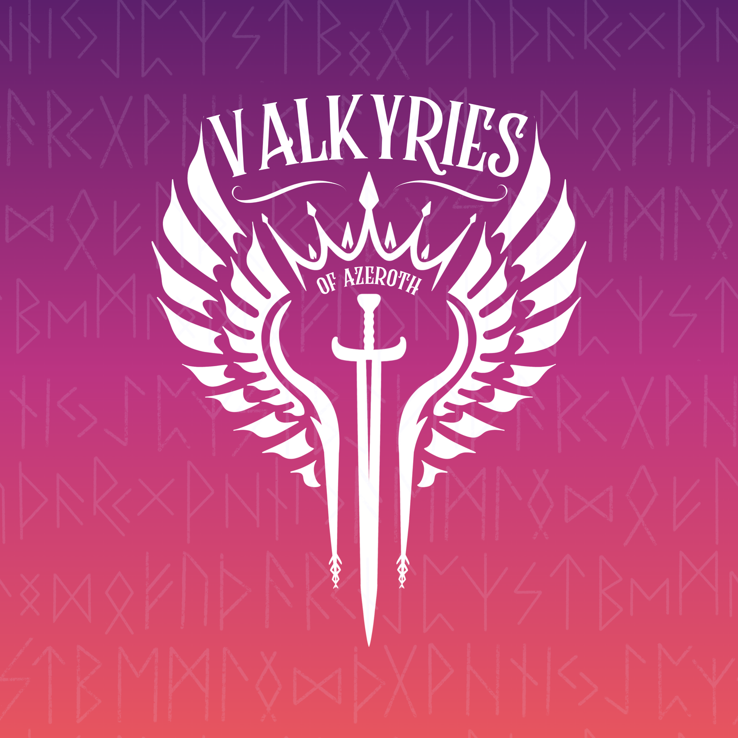 Custom Hand Drawn Logo & Banner Design - Valkyries of Azeroth